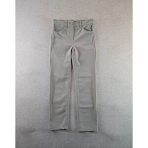 Theory Pants Women's 0 Gray Raffi Slim Fit Neoteric Stretch‎ Office Tech Chino